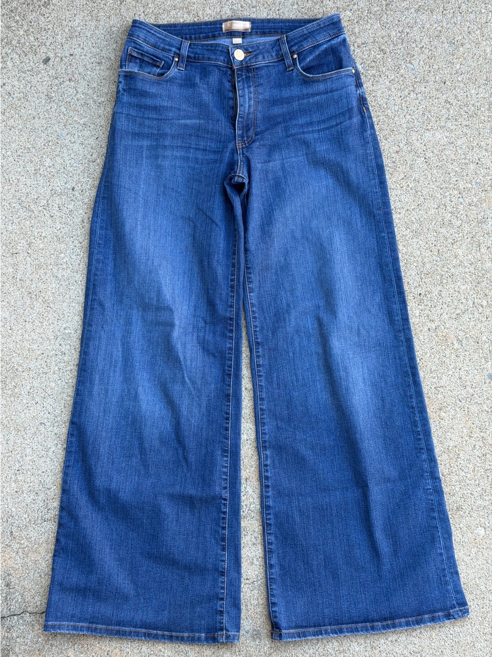 Kut From The Kloth Margo Wide Leg Jeans High Rise Dark Wash Size 6